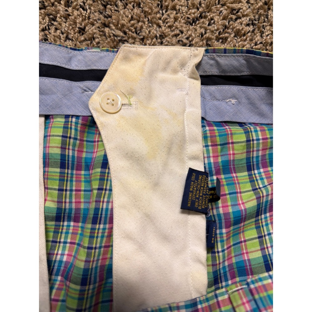 Polo Golf Ralph Lauren Plaid Shorts Men's 34  Pastel Preppy - Picture 10 of 10